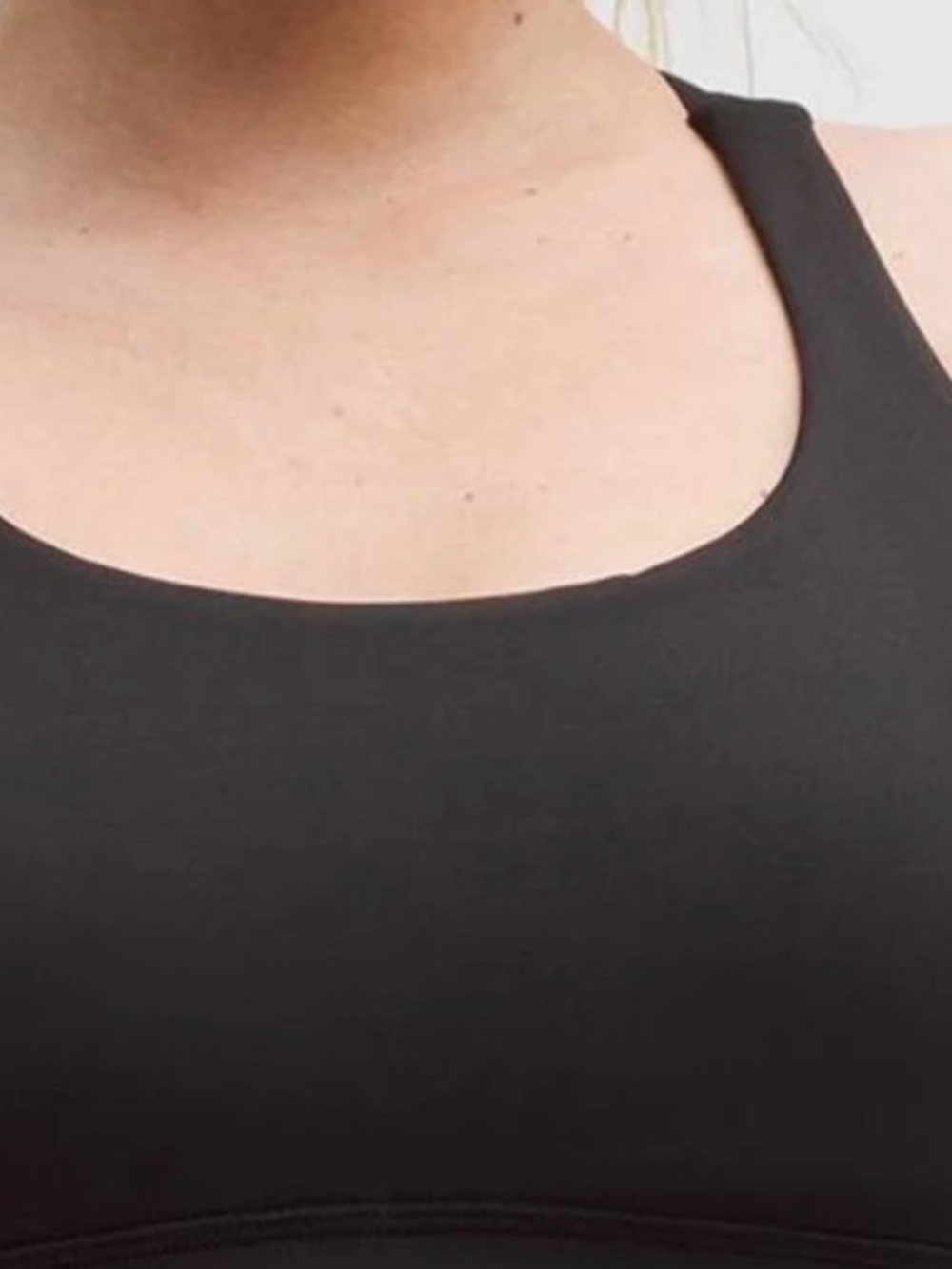 lululemon energy bra UT Texas Black Strappy Sports Bra - Crossback Support B-D 8 - Picture 2 of 6